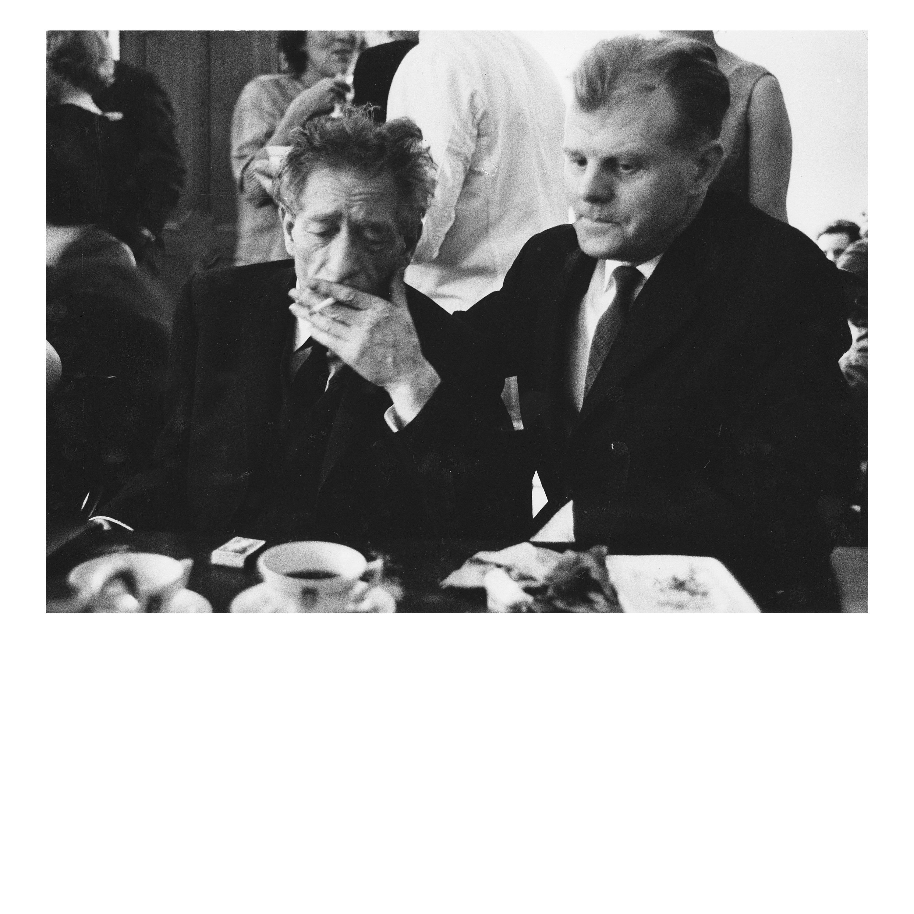 Eberhard W. Kornfeld mit Alberto Giacometti 1965