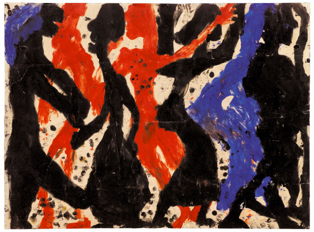Louis Soutter : Masquerade in Slums, 1939 
