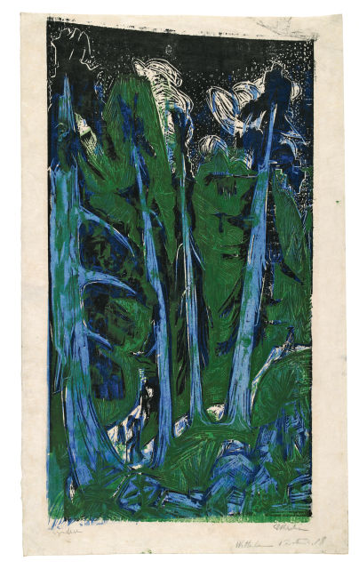 Ernst Ludwig Kirchner : Wettertannen, 8. und 9. Oktober 1919 