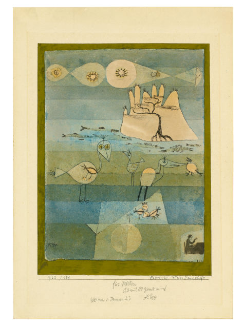 Paul Klee  : Exotische Flusslandschaft , 1922 