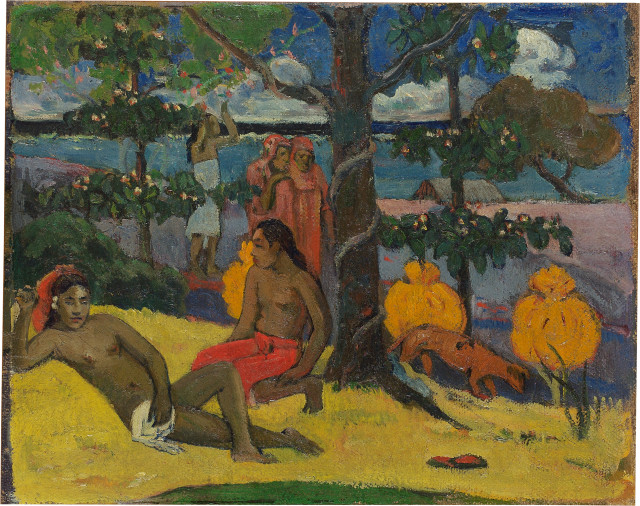 Paul Gauguin  : Scène tahitienne - Te Arii vahine -  ..., 1896, während des zweiten Aufenthaltes auf Tahiti 