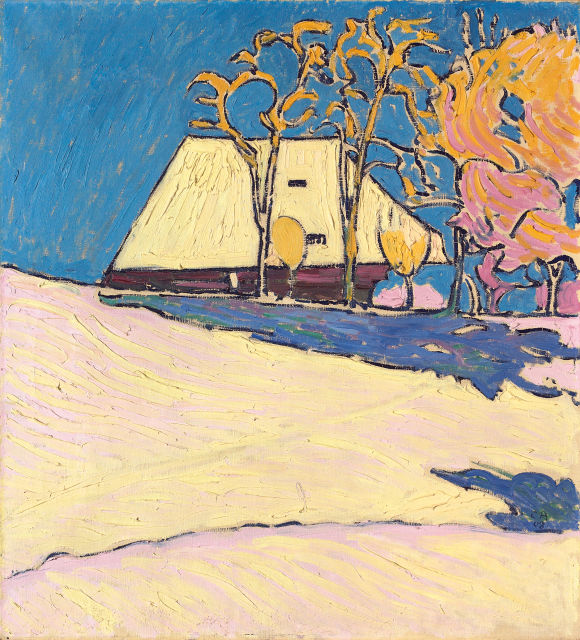 Cuno Amiet  : Winter auf der Oschwand , 1908 