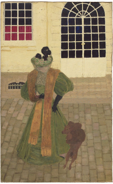 Félix Vallotton : La Dame au caniche, Um 1895 