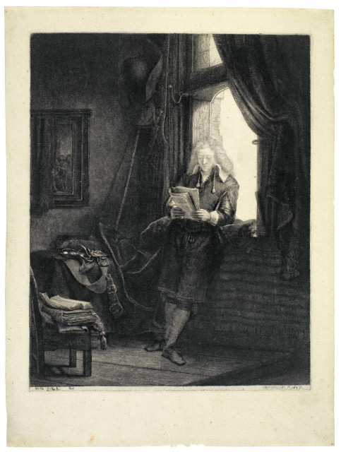 Rembrandt Harmensz. van Rijn  : Jan Six , 1647 