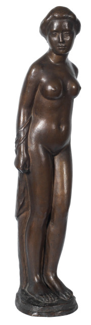 Aristide Maillol  : Baigneuse debout, drapée sur le bras droit , 1900 
