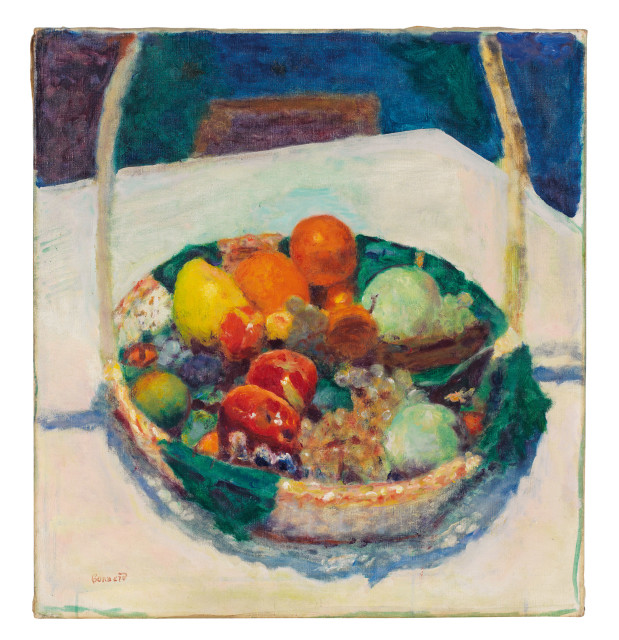 Pierre Bonnard  : Corbeille de fruits , 1924 