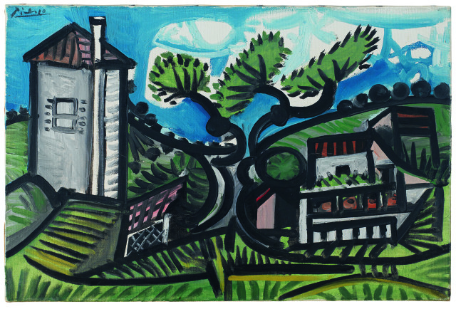 Pablo Picasso : Maisons devant la colline, 15. Juni 1953 