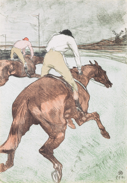 Henri de Toulouse-Lautrec  : Le Jockey - Courses de chevaux , 1899 