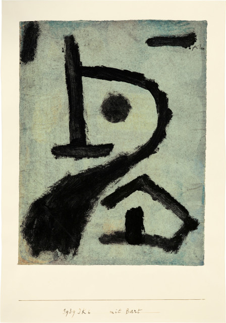 Paul Klee : Mit Bart, 1939 - Werknummer 1939 J K 6 (1939.1126) 