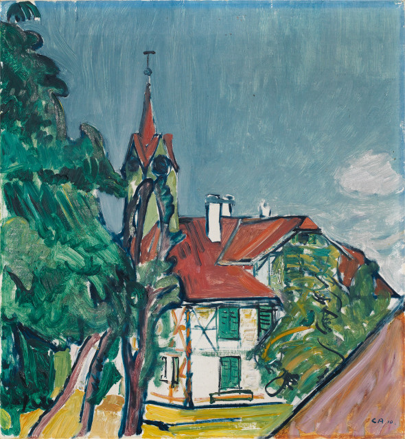 Cuno Amiet : Schulhaus Oschwand, 1910 