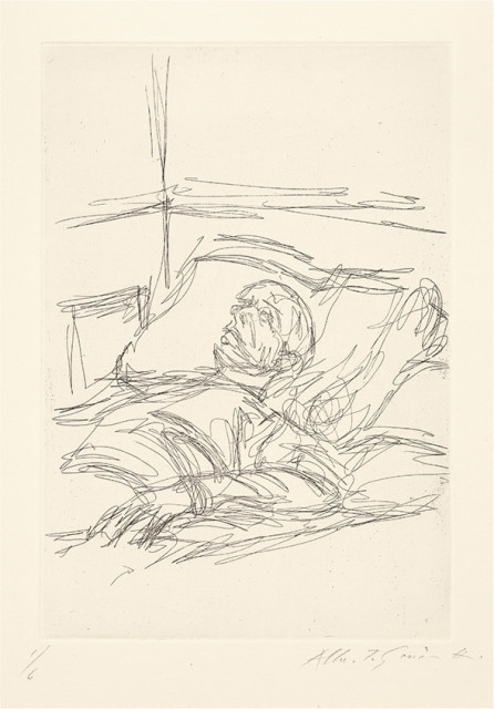Alberto Giacometti  : Folge von 52 Blatt Radierungen im  ..., 1957-1958 