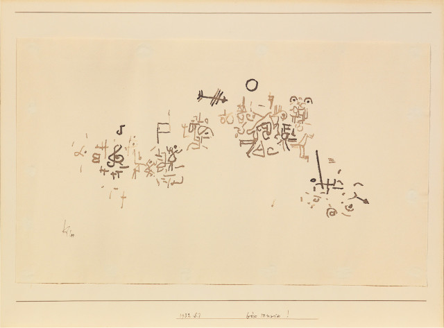 Paul Klee  : böse Musik! , 1932 - Werknummer 1932 S. 7 (1932.167) 