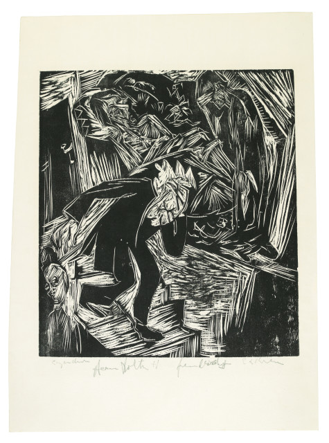 Ernst Ludwig Kirchner  : Davids Klage um Absalom , 1918 