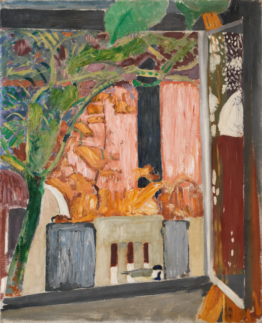 Cuno Amiet : Blick aus dem Atelierfenster, 1924 