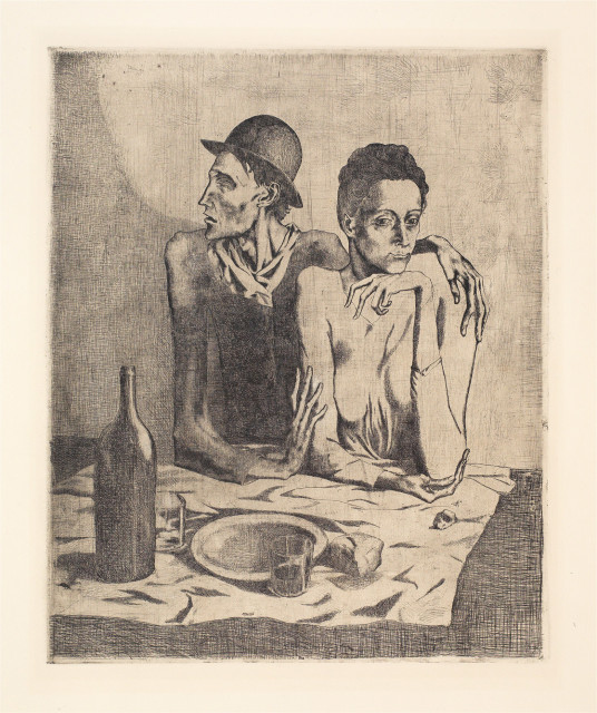 Pablo Picasso  : Le Repas frugal , September 1904 