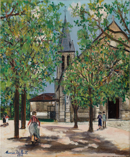 Maurice Utrillo : Eglise d'Antony - Eglise Saint-Saturnin à ..., 1931 