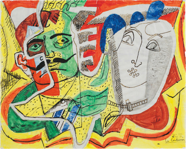 Le Corbusier : Composition avec deux têtes, 1940-1941 