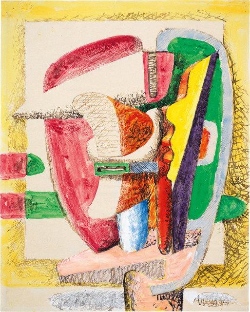 Le Corbusier : Composition - Entwurf für eine Skulptur, 1941 