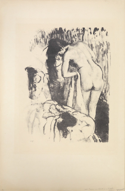 Edgar Degas : Femme nue debout à sa toilette, 1891-1892 