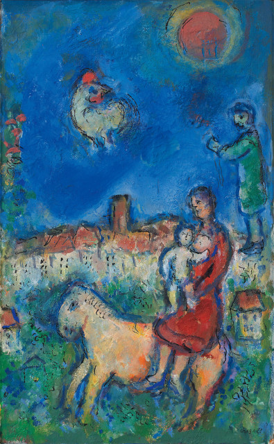 Marc Chagall : Maternité à St-Paul, Um 1975 