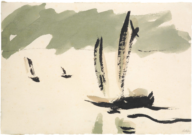 Emil Nolde : Dschunken in China, Herbst 1913 