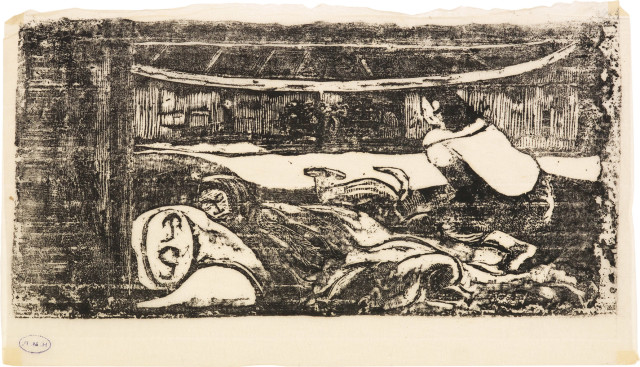 Paul Gauguin : Intérieur de case, Tahiti 1898-1899 