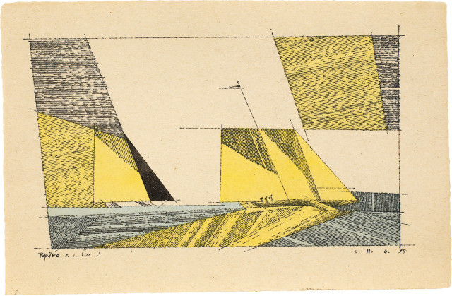 Lyonel Feininger : Segelregatta in Deep, 11. Juni 1935 