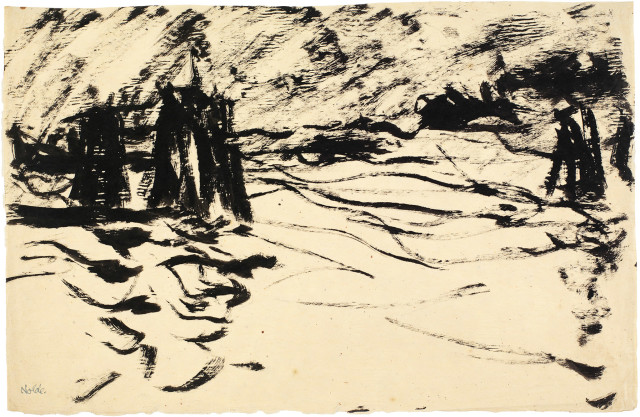 Emil Nolde  : Hamburger Hafen , 1910 