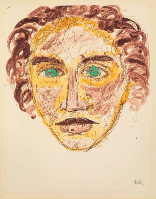 Emil Nolde : Kopf des Apostels Johannes, 1909 
