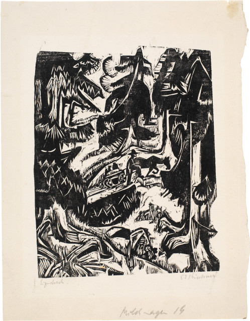 Ernst Ludwig Kirchner : Milchwagen - Der Mülller'sche Milchwagen ..., 1919 