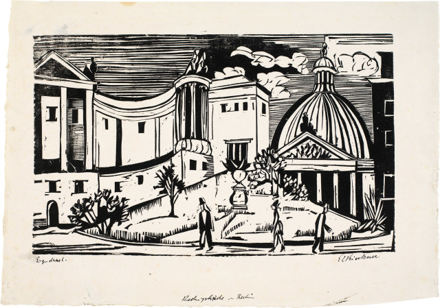 Ernst Ludwig Kirchner : Hedwigskirche in Berlin, 1927 