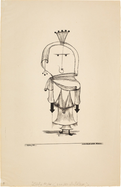 Paul Klee  : Die Hexe mit dem Kamm , 1922 - Werknummer 1922. 101 