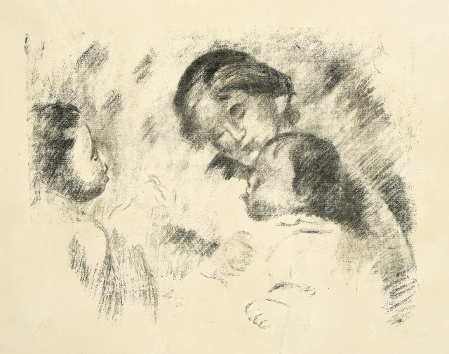 Pierre-Auguste Renoir : Une mère et deux enfants, Um 1912. 