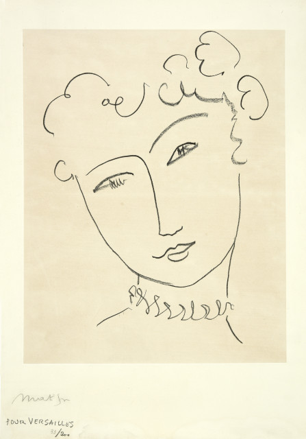 Henri Matisse  : La Pompadour , 1951. 