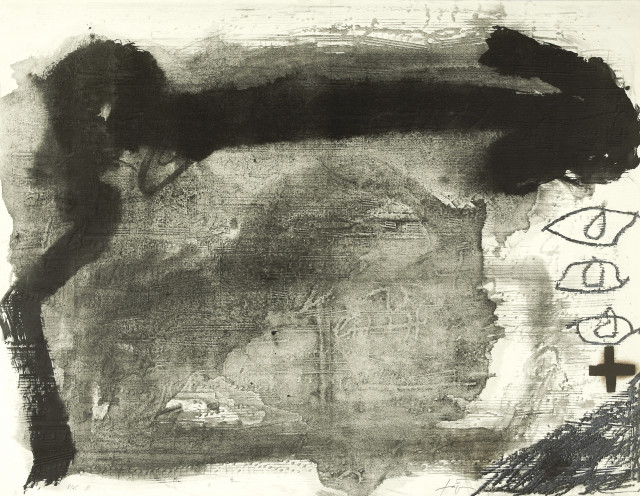 Antoni Tàpies : Variation sur un thème musical 19, 1987. 