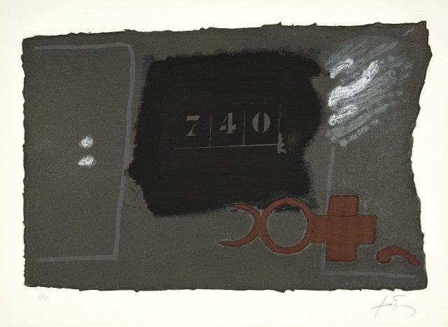 Antoni Tàpies : '740', 1979. 