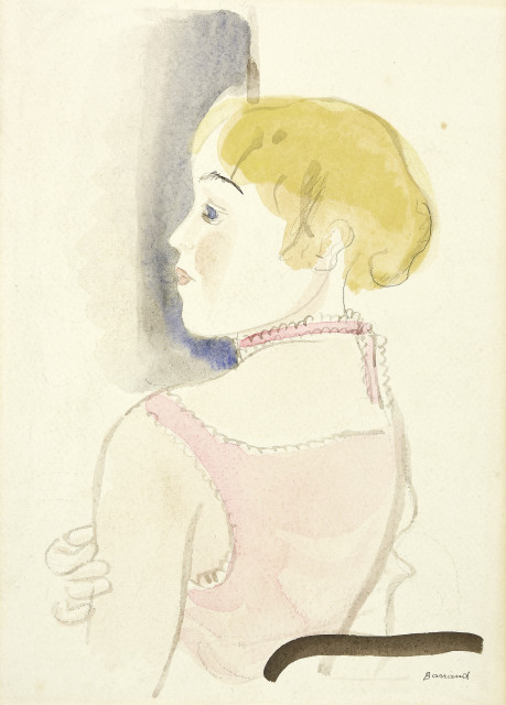 Maurice Barraud : Jeune femme aux cheveux blonds, Um 1919. 