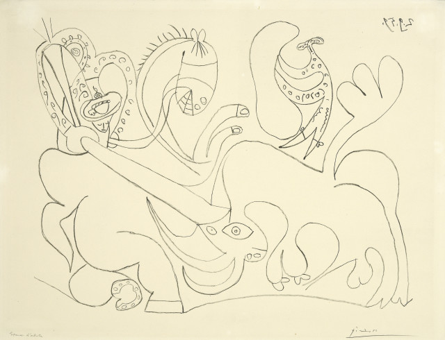 Pablo Picasso  : La Pique I , Cannes, 1959. 