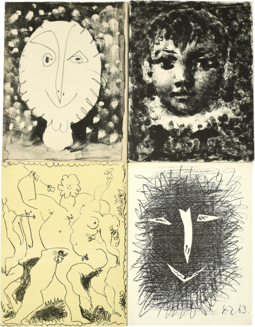 Pablo Picasso  : Fernand Mourlot. Picasso Lithograph I-IV , 1949-1964. 