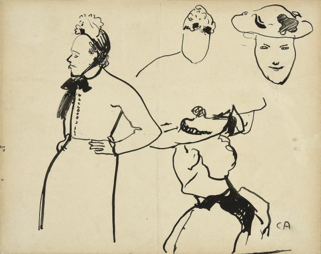 Cuno Amiet : Frauen in Trachten, Um 1915. 