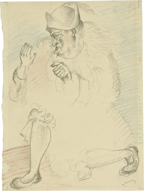 André Derain  : Le Clown , Um 1923. 