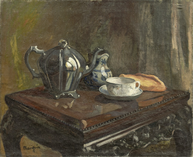 Henri-Charles Manguin : Nature morte: le Thé, Um 1900. 
