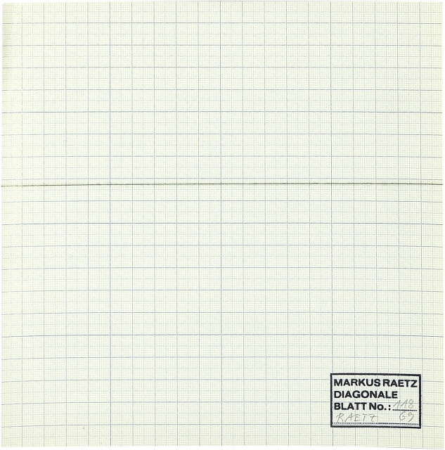 Markus Raetz : 'Diagonale', 1969. 
