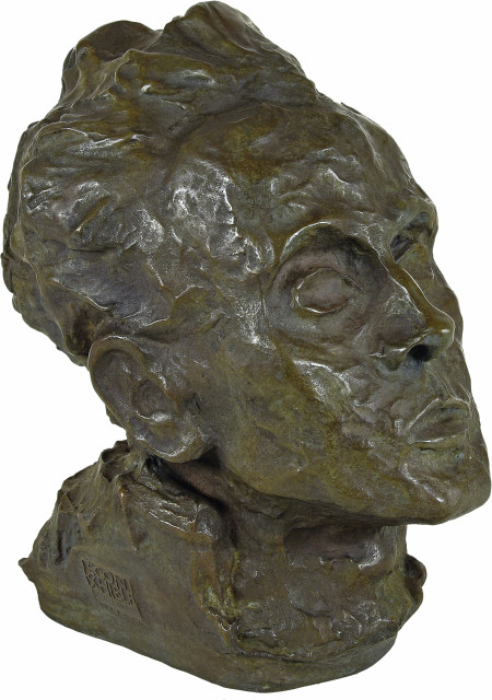 Egon Schiele  : Selbstbildnis , Um 1917, gegossen 1980. 