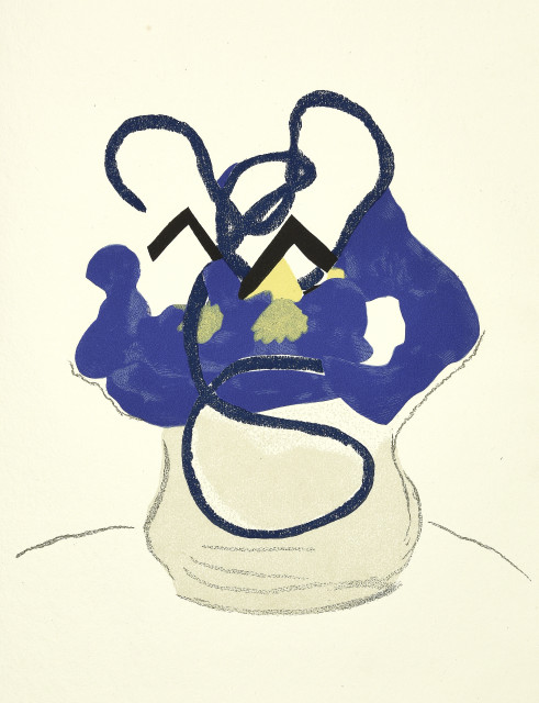 Georges Braque  : Guillaume Apollinaire. Si je mourais là-bas , 1962. 