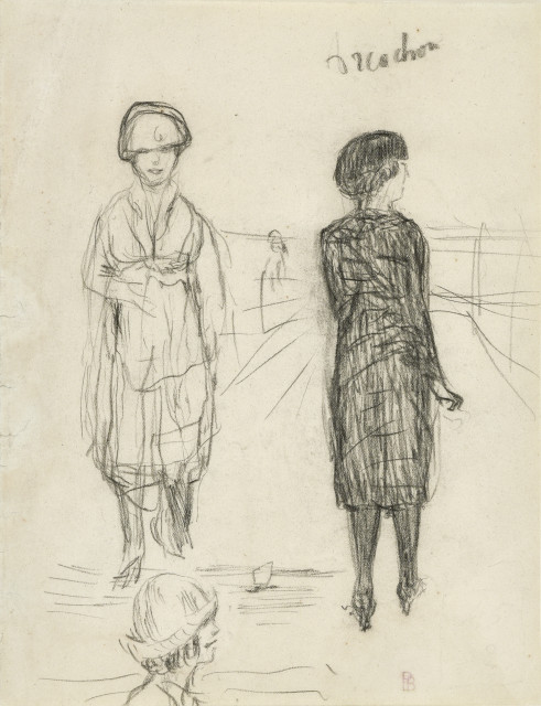 Pierre Bonnard : Trois Femmes sur la plage d'Arcachon, 1922. 