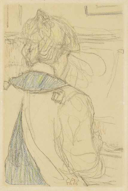 Cuno Amiet : Rückenansicht eines Mädchens, 1906. 