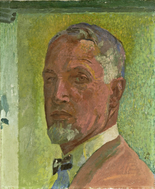 Cuno Amiet  : Selbstbildnis , 1926. 