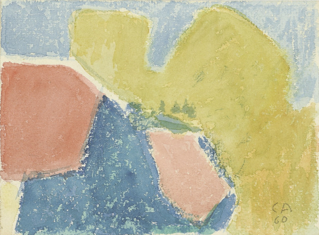 Cuno Amiet : Farbabstraktion auf der Oschwand, 1960. 