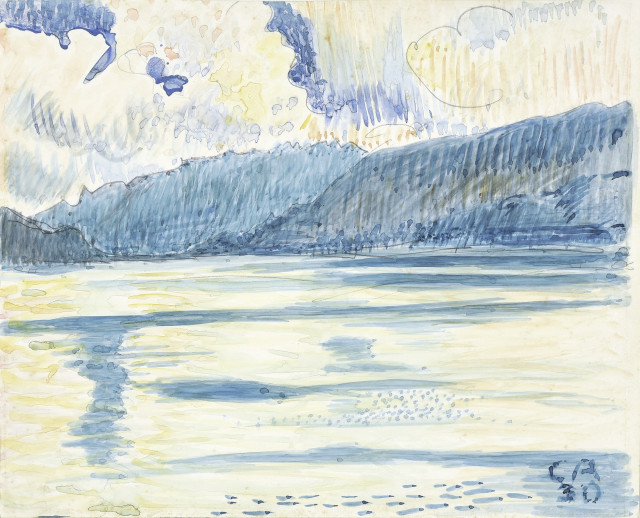 Cuno Amiet : Thunersee mit Blick auf Interlaken, 1930. 